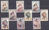 DB1 Colonii Polinezia Franceza 1958 Tipuri de Polinezieni 9 v. MNH