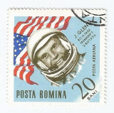 Romania, LP 599/1965, Cosmonautica, eroare, obl.
