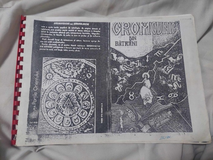 Copie xerox veche indorasariata GROMOVNIC DIN BATRANI-Editura Portile Orientului,Redactor BORIS Craciun-Coperta Bogdan Enache,129 p