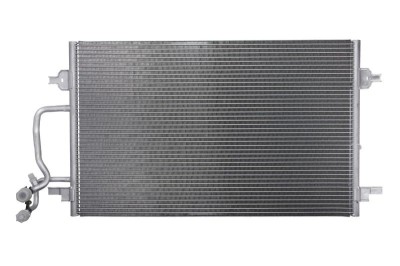 Condensator climatizare AC Audi A8 03, motor: 2.5 TDI, 2.8 V6, 3.3 TDI, 3.7 V8, 4.2 V8, Condenser fara uscator, 705x420x18, miez si rezervor din foto