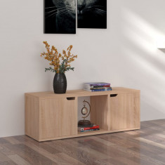 Comoda TV, stejar sonoma, 88,5x27,5x30,5 cm, lemn prelucrat GartenMobel Dekor