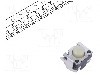 Microintrerupator 4.5x3.3x2.56mm, (ON)-OFF, SPST, ALPS - SKRTLAE010