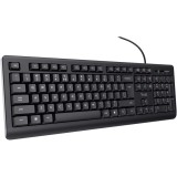 Tastatura cu fir Trust, negru