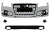 Bara Fata &amp; Difuzor Bara Spate cu Ornamente Evacuare AUDI A7 4G (2010-2014) RS7 Design Performance AutoTuning, KITT
