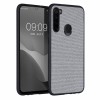 Husa Kwmobile pentru Xiaomi Redmi Note 8, Textil, Gri, 57491.22, Carcasa