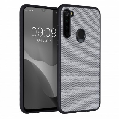 Husa Kwmobile pentru Xiaomi Redmi Note 8, Textil, Gri, 57491.22 foto