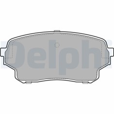 DELPHI LP2000 set placute frana,frana disc
