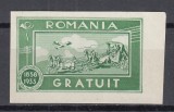 ROMANIA 1933 TIMBRU GRATUIT NEDANTELAT MNH