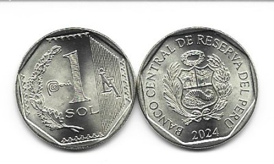 Peru 1 Sol 2024 UNC foto