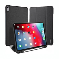 Husa carte flip wallet Dux Ducis pentru iPad Pro 11 cu suport pentru touch pen, negru foto