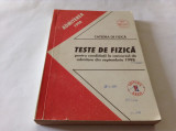 TESTE FIZICA PT CANDIDATII LA CONCURSUL DE ADMITERE SEPTEMBRIE 1999 Politehnica