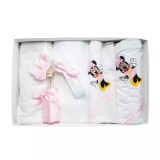 Cumpara ieftin Trusou Botez cu 7 piese - Minnie Mouse brodata - ALB - ROZ - TB83