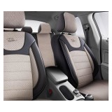 Cumpara ieftin Set Huse Scaune Auto pentru Mitsubishi Colt - Panda Prestige, Negru-Bej, 11 piese