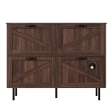 Pantofar cu 3 clapete, cu raft pentru jucării pentru animale de companie, 120x28x92 cm, Maro