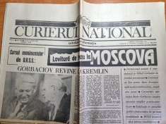 ziarul curierul national 22 august 1991- gorbaciov revine la kremlin foto