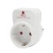 Adaptor pentru priza Delight, 3500 W, protectie la supratensiune, Alb