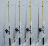 SET 4 Lansete ROBINHAN BOLENTINO PLUS 3m + 4 Mulinete SAIMINO X4000, Lansete Feeder si Piker, Baracuda