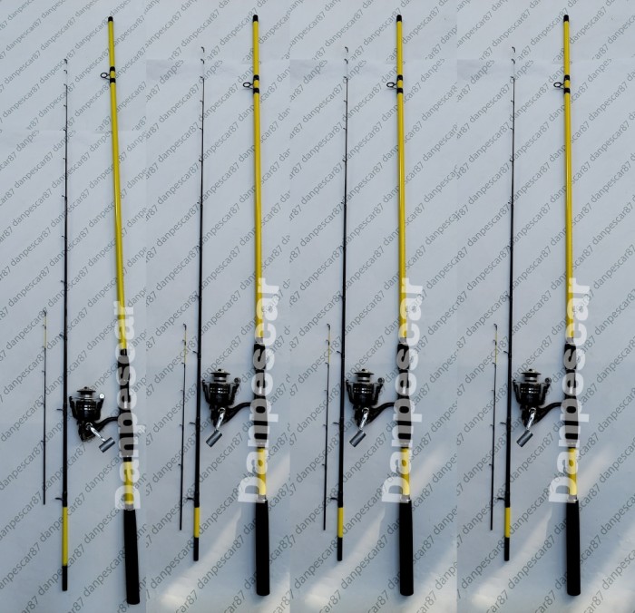 SET 4 Lansete ROBINHAN BOLENTINO PLUS 3m + 4 Mulinete SAIMINO X4000