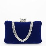 Cumpara ieftin Geanta clutch bleumarin din catifea 1007 01