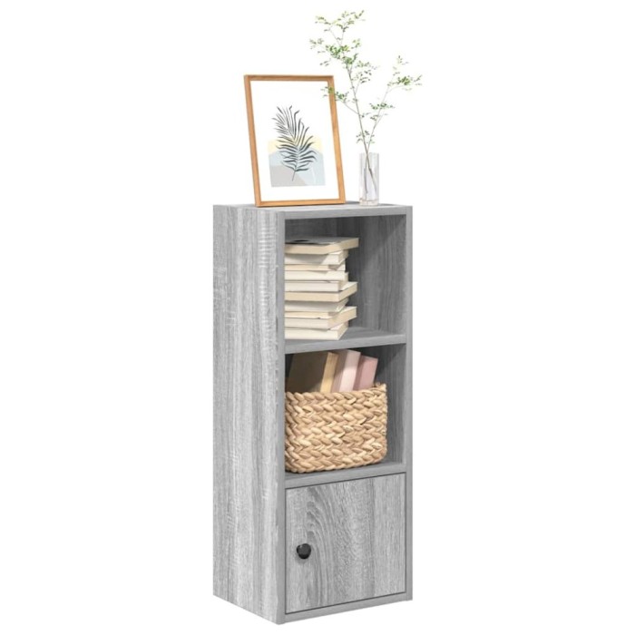 Gossi biblioteca, gri sonoma, 31x24x77 cm, lemn prelucrat