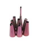 Cumpara ieftin Set 8 Duiuri Inox pentru Ornat Prăjituri Torturi Brioșe, Diverse Modele, 5cm, V&acirc;rf Ascuțit
