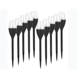 Lampa Solara Gradina eMazing, Pahar Vin, 37.5cm, Efect Flacara, PVC+ABS, 2V, 200mAh, Multicolor, Decorativa Exterior