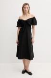 Answear Lab rochie culoarea negru, mini, dreaptă
