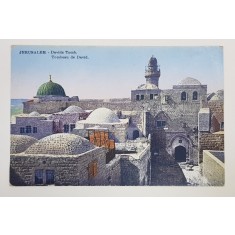 JERUSALEM - MORMANTUL LUI DAVID , CARTE POSTALA ILUSTRATA , POLICROMA, NECIRCULATA