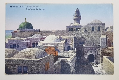 JERUSALEM - MORMANTUL LUI DAVID , CARTE POSTALA ILUSTRATA , POLICROMA, NECIRCULATA foto
