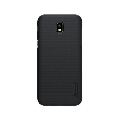 Husa Nillkin Super Frosted Shield Neagra + Folie Sticla Pentru Samsung Galaxy J7 J730 (2017) foto