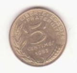 Franța 5 centimes 1982