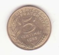 Franța 5 centimes 1982