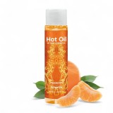 Ulei de masaj, NUEI - HOT OIL, sarutabil, cu efect de incalzire si aroma de Mandarine, 100 ml