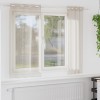 VidaXL Perdele cu perdele 2 pcs Nisip 140 x 175 cm Poliester