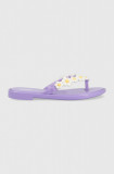 Cumpara ieftin Melissa slapi MELISSA FLIP FLOP SPRING AD femei, culoarea violet, cu toc plat, M.33715.AL242