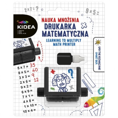 Stampila pentru invatarea inmultirii, matematica copii, Kidea, NMDMKA, 15x12x3 cm foto