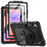 Husa pentru Samsung Galaxy Tab S10 Lite / Tab S10 FE / Tab S9 FE / Tab S9, Tech-Protect, Solid360, Neagra