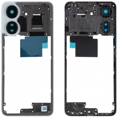 Carcasa Mijloc Xiaomi Redmi 13C NFC, Albastra, Service Pack 560001C3UN00 foto