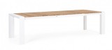 Cumpara ieftin Masa extensibila aluminiu alb lemn maro Cameron 294x100x75 cm