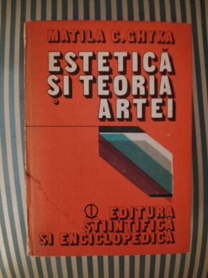 Matila C. Ghyka Estetica si teoria artei foto
