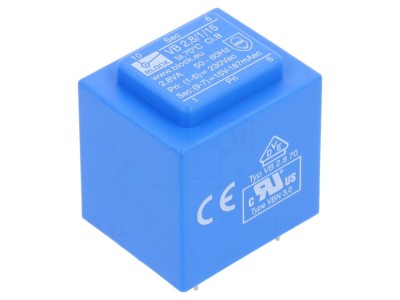 Transformator PCB 230VAC 15V 2,8VA foto