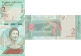Bancnota Venezuela 2 Bolivares 2018 (P-101a) UNC