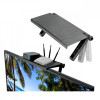 Etajera TV Monitor AVEX ABS Reglabila 33x16.5cm, Raft Suport Obiecte Mici, Montare Facila