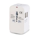 Adaptor priza EU la US, UK, AUS, 2 x USB, Techsuit, HHT202