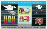 Grenada Genadines 1978 - Centenar U.P.U.,bloc 2 valori dantelate, MNH.MI,Bl.31 A