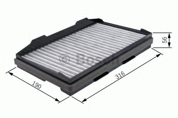 Filtru polen / aer habitaclu SAAB 9-5 Combi (YS3E) (1998 - 2009) BOSCH 1 987 432 401