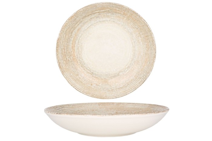 Bonna Farfurie ad&acirc;ncă - Patera - Porţelan - 25 cm (1300cc) - set de 6