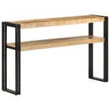 Cumpara ieftin Masa consola, 120x30x75 cm, lemn de mango nefinisat