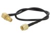 Cablu SMA 50&Omega; 0,3m Negru Drept-Angular