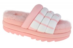 Papuci UGG Maxi Slide Logo 1127067-PSLP Roz foto